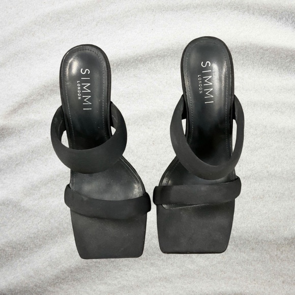 Simmi London Wide Fit Skye Padded Mules Size 6 (Well Worn) - Picture 1 of 7